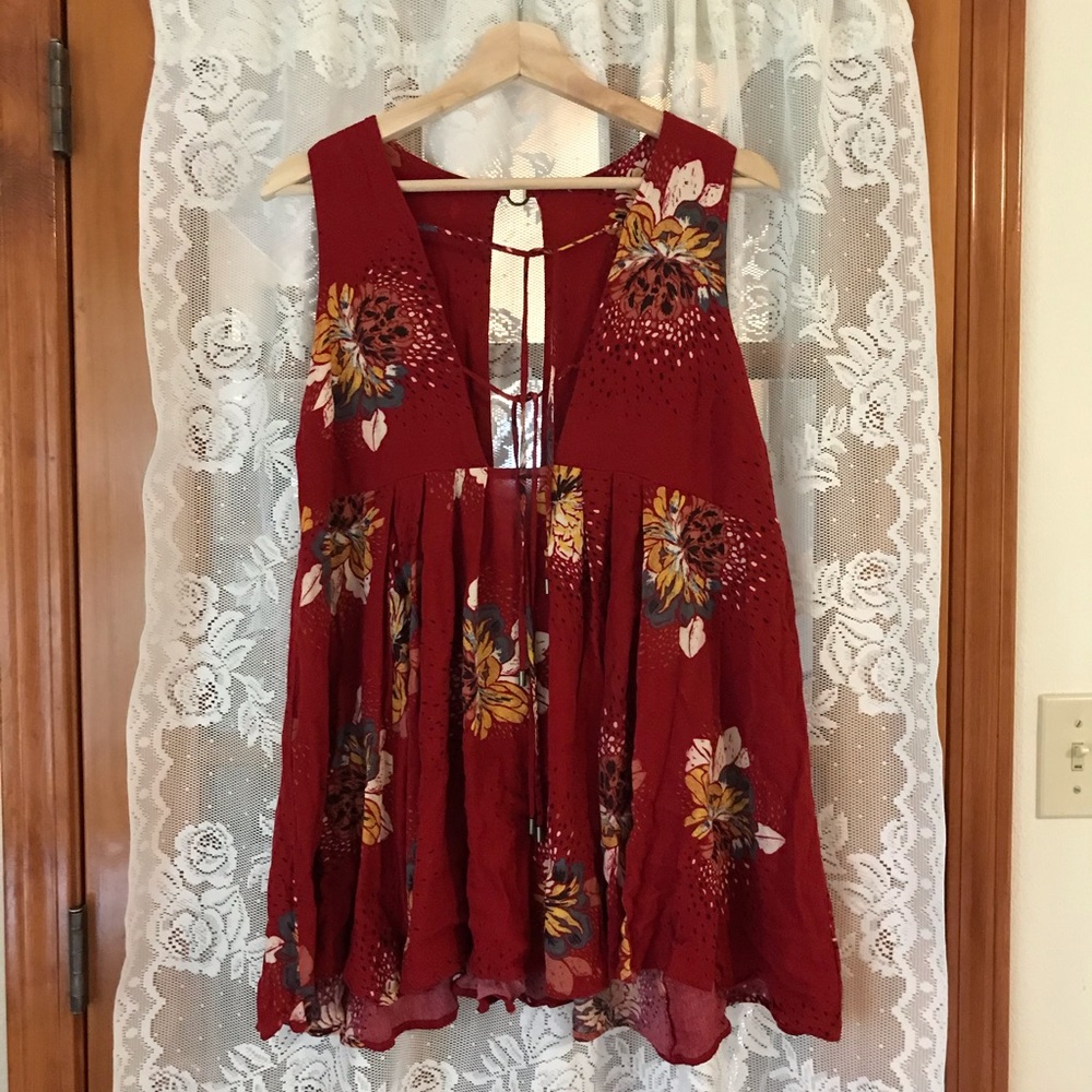 Free people flowy floral tunic